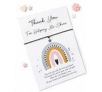 Teacher Wish Bracelet - Thank You for “Helping Me Shine” Keepsake, End of Year Present, Teacher Appreciation, Teaching Assistant, Nursery Worker, Childminder Card