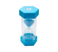 TeacherFav Sand Timer for Kids - 1 Minute Blue - 5 inches Hour Glass Acrylic Covered Clock for Classroom, Home & Kids Room - Medium-Single Pack