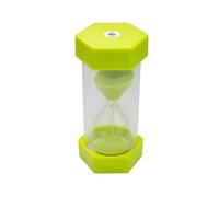 TeacherFav Sand Timer for Kids- 5 Minute Green -5 inches Hour Glass Acrylic Covered for Classroom, Home & Kids Room -Medium-Single Pack