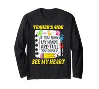 Teacher's Aide Appreciation Support Staff Educator Thank You Long Sleeve T-Shirt