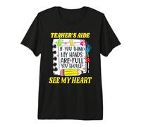 Teacher's Aide Appreciation Support Staff Educator Thank You Premium T-Shirt