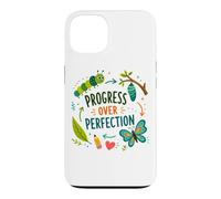 Teachers Back to School Progress Over Perfection Butterfly Case for iPhone 13