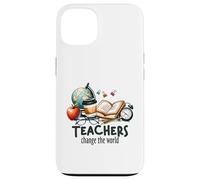 Teachers Change The World Educator School Supplies Case for iPhone 13
