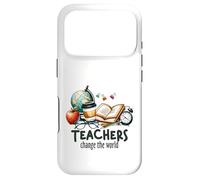 Teachers Change The World Educator School Supplies Case for iPhone 17 Pro