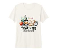 Teachers Change The World Educator School Supplies Premium T-Shirt