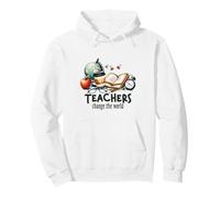 Teachers Change The World Educator School Supplies Pullover Hoodie