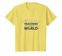 Teachers Change World: Global Education Impact T-Shirt, Kids, Lemon, 3 Years