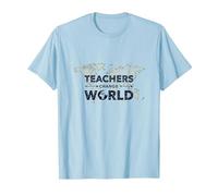 Teachers Change World: Global Education Impact T-Shirt, Men, Baby Blue, XL
