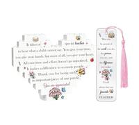Teachers Gifts Birthday Keepsake Desk Signs Keychain Student Graduate Thanks Presents Plaques Christmas Women Appreciate Retirement Bookmarks Thank You for Being Such an Important Piece of Our Puzzle