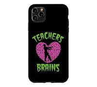 Teachers Love Brains Halloween Zombie Teaching Funny Costume Case for iPhone 11 Pro Max