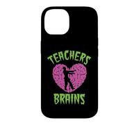 Teachers Love Brains Halloween Zombie Teaching Funny Costume Case for iPhone 14