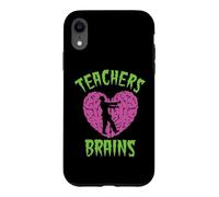 Teachers Love Brains Halloween Zombie Teaching Funny Costume Case for iPhone XR