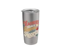 Teachers Make A Difference with Their Hearts |- Stainless Steel Insulated Tumbler