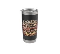 Teachers Make A Difference with Their Hearts |- Stainless Steel Insulated Tumbler