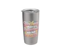 Teachers Make A Difference with Their Hearts |- Stainless Steel Insulated Tumbler