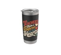 Teachers Make A Difference with Their Hearts |- Stainless Steel Insulated Tumbler