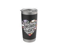 Teachers Make A Difference with Their Hearts |- Stainless Steel Insulated Tumbler
