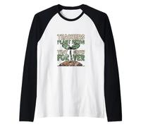 Teachers Plant Seeds that Grow Forever Teacher Garden Gift Raglan Baseball Tee