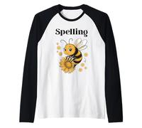 Teachers Spelling Bee Competition Costume Raglan Baseball Tee