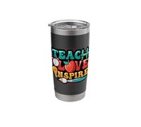 Teachers Teach Love Inspire Stainless Steel Insulated Tumbler