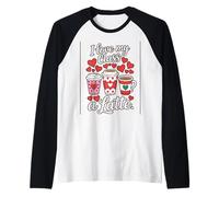 Teachers Valentine Day I Love My Class A Latte Coffee Women Raglan Baseball Tee