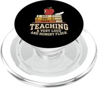 Teaching A Very Loud And Hungry Flock Homeschool Teacher PopSockets PopGrip for MagSafe