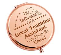 Teaching Assistant Gift For Women Compact Makeup Mirror Appreciation Gifts For Teacher Professor Graduation Teacher's Day Gifts End Of Term Gift From Student Retirement Gift Personal Makeup Mirror