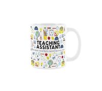 Teaching Assistant Mug - Humorous School TA & Educational Careers Themed Novelty Gifts - Tea/Coffee Hot Drinks White Ceramic Cup Present
