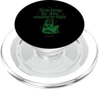 Teaching by day, reading by night bear lover tee PopSockets PopGrip for MagSafe