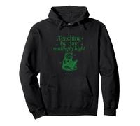 Teaching by day, reading by night bear lover tee Pullover Hoodie