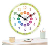 Teaching Clock for Teaching - 8 Inch Analog Classroom Clock for | Silent Non-ticking Clock for Learning to Read Time, Teaching Clock