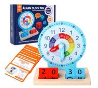 Teaching Clock with Time Indication - Learning Tool for Students, Demonstration Clock in the Classroom, Learning Aid for Early Mathematical Skills | Use Time for Children to Practice at Home, School