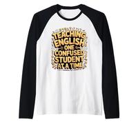 Teaching English One Confused Student At A Time Raglan Baseball Tee