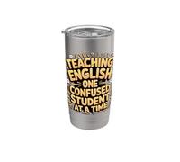 Teaching English One Confused Student At A Time Stainless Steel Insulated Tumbler