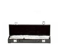 Teaching Exercises Flute Instrument 16-hole E Key Open Hole Silver-plated Dual-purpose Professional Flute Beginner Standard Flute Instrument(A)