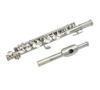 Teaching Exercises Silver C Key Piccolo Half-size Flute Silver Plated Cupronickel Piccolo With Leather Case Flutes Kit