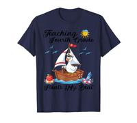 Teaching Fourth Grade Floats My Boat Sailor Back to School T-Shirt