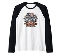 Teaching Freedom Facts Since 1776 History Teacher Patriotic Raglan Baseball Tee