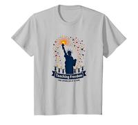 Teaching Freedom One Sparkler at A Time T-Shirt, Kids, Silver, 3 Years