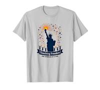 Teaching Freedom One Sparkler at A Time T-Shirt, Men, Silver, S