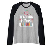 Teaching Future Bilinguals Language Teachers Pride School Raglan Baseball Tee