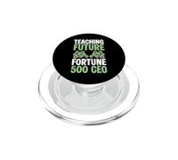 Teaching Future CEOs Funny Business Teacher Economics PopSockets PopGrip for MagSafe