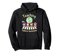 Teaching Future Leaders Hamster Students Teacher Back School Pullover Hoodie