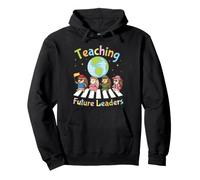 Teaching Future Leaders Hedgehog Students Teacher To School Pullover Hoodie