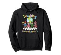 Teaching Future Leaders Otter Students Teacher Back School Pullover Hoodie