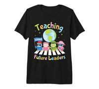 Teaching Future Leaders Owl Students Teacher Back to School Premium T-Shirt