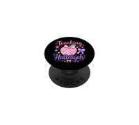 Teaching Hallelujah Cute Teacher Apple Back to School Kids PopSockets Adhesive PopGrip