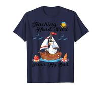 Teaching Head Start Floats My Boat Sailor Goose Back School T-Shirt