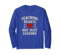 Teaching Hearts Not Just Lessons Teacher Long Sleeve T-Shirt
