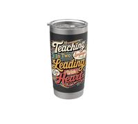 Teaching in Two Languages Leading with Heart Stainless Steel Insulated Tumbler